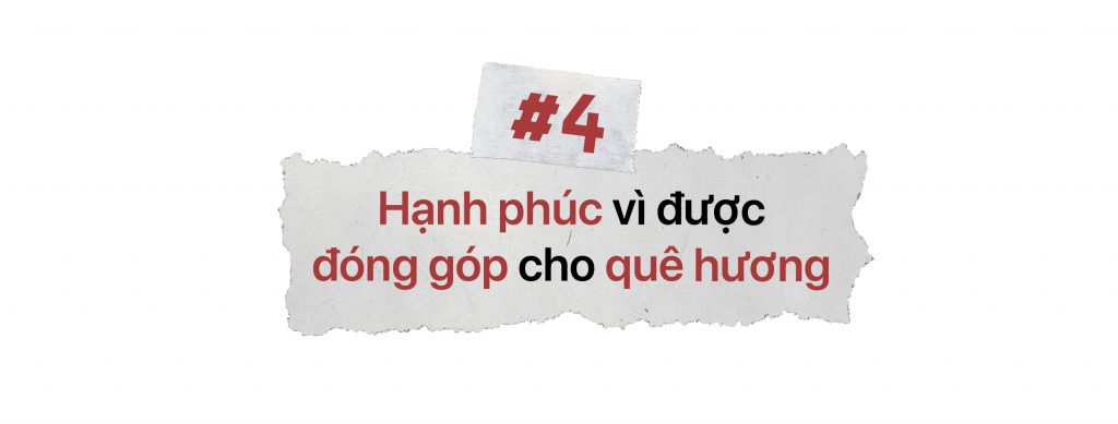 Đóng góp cho quê hương