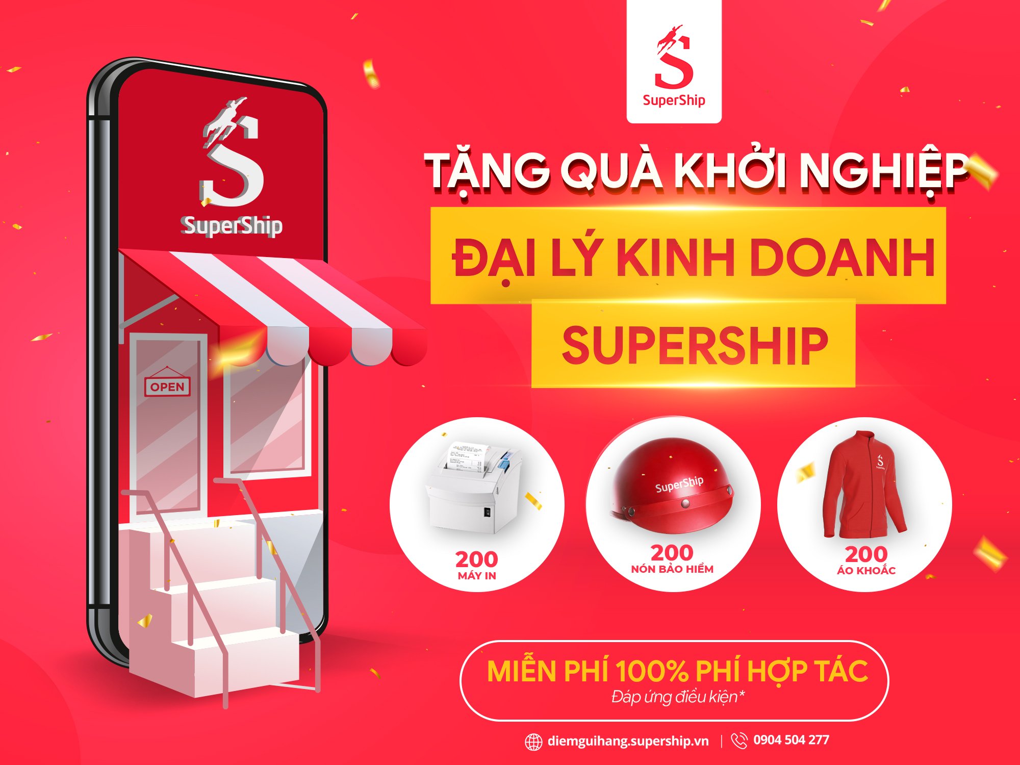 Đây là hình ảnh bộ quà tặng cho Đại Lý Kinh Doanh SuperShip trong chương trình "Khai Xuân Năm Mới, Khởi Nghiệp Tấn Tới"