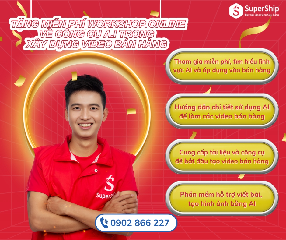 Tặng Miễn Phí Workshop Online Về Công Cụ A.I Trong Xây Dựng Video Bán Hàng