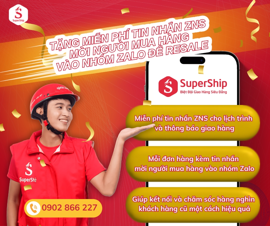 chương trình 2_ Tặng Miễn Phí Tin Nhắn ZNS mời người mua vào Nhóm CSKH Zalo