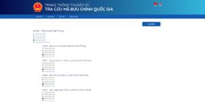 Tra cứu mã ZIP Hải Phòng
